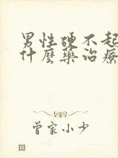 男性硬不起来吃什么药治疗