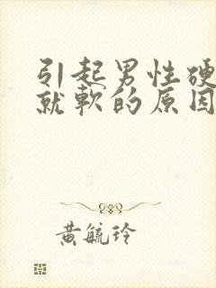 引起男性硬一会就软的原因