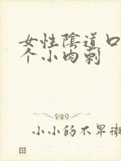 女性阴道口有两个小肉刺