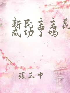 新民主主义革命成功了吗