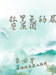 拉黑色的尿是什么原因