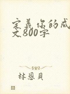 定义你的成功作文800字