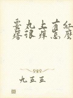 睾丸上有红色疙瘩很痒怎么回事