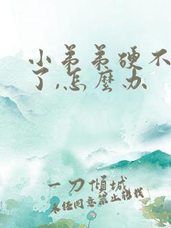 小弟弟硬不起来了,怎么办