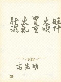 肝火胃火旺脾虚湿气重吃什么调理