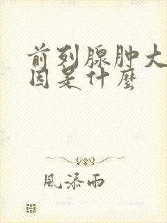 前列腺肿大的病因是什么