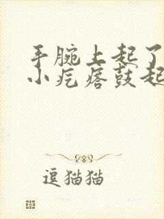 手腕上起了一个小疙瘩鼓起硬硬的