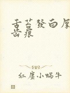 舌苔发白厚腻有齿痕