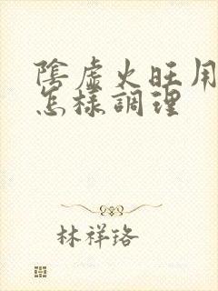 阴虚火旺用中药怎样调理