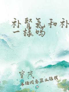 补肾气和补肾精一样吗