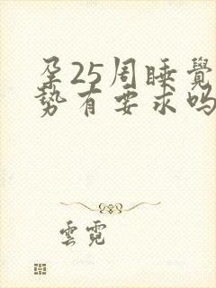 孕25周睡觉姿势有要求吗