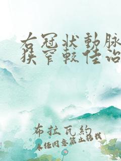 右冠状动脉重度狭窄较佳治疗