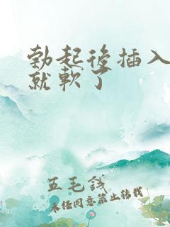 勃起后插入一会就软了