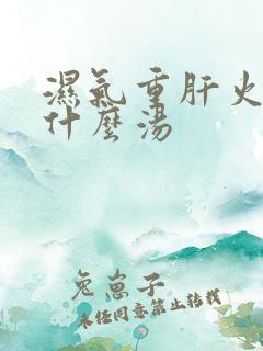 湿气重肝火旺喝什么汤