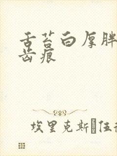 舌苔白厚胖大有齿痕