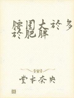 腰围大于多少属于肥胖