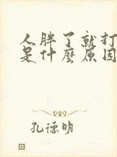 人胖了就打呼噜是什么原因