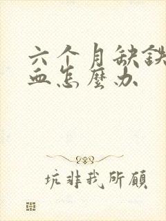 六个月缺铁性贫血怎么办