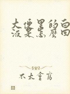 大便里的白色粘液是怎么回事