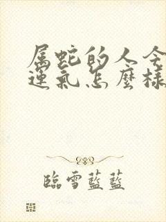 属蛇的人今年的运气怎么样