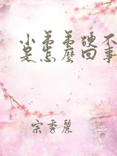 小弟弟硬不起来是怎么回事