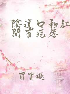 阴道口和肛门之间有疙瘩