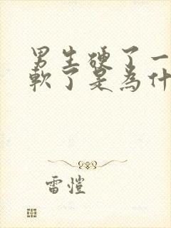 男生硬了一下就软了是为什么