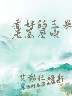 煮好的玉米有点老怎么吃