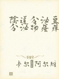 阴道分泌豆腐渣分泌物瘙痒