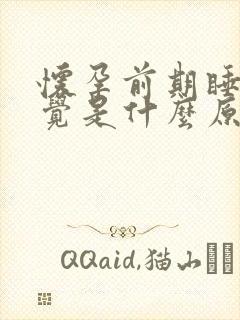 怀孕前期睡不着觉是什么原因