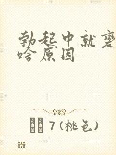 勃起中就变软了啥原因