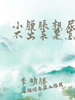 小腹胀想尿又尿不出来是怎么回事