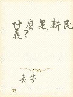 什么是新民主主义?