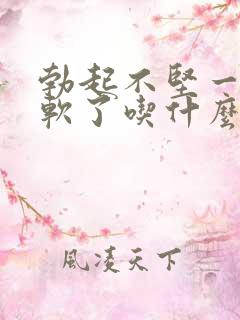 勃起不坚一会就软了吃什么