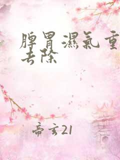 脾胃湿气重怎么去除