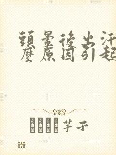 头晕后出汗是什么原因引起的