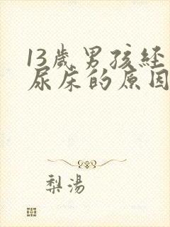 13岁男孩经常尿床的原因和治疗