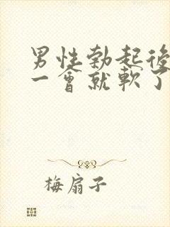 男性勃起后插入一会就软了