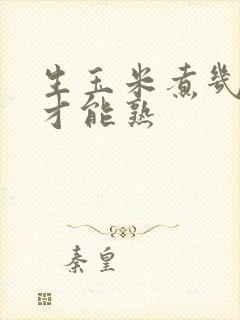 生玉米煮几分钟才能熟