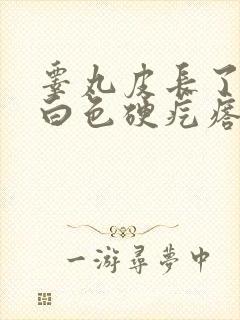 睾丸皮长了一个白色硬疙瘩