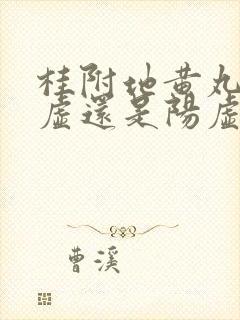 桂附地黄丸治阴虚还是阳虚