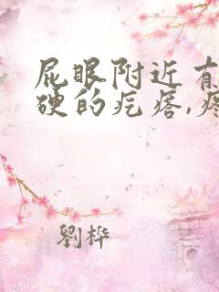 屁眼附近有个硬硬的疙瘩,疼