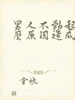 男人不勃起是什么原因造成