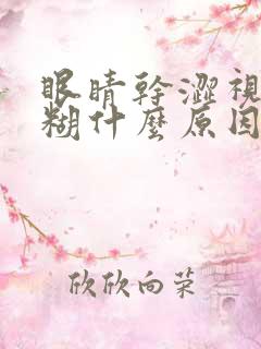 眼睛干涩视力模糊什么原因怎么办