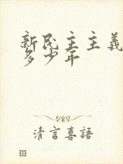 新民主主义革命多少年