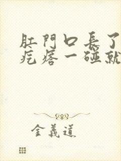 肛门口长了一个疙瘩一碰就疼