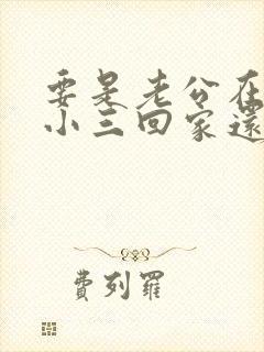 要是老公在外有小三回家还会碰老婆吗