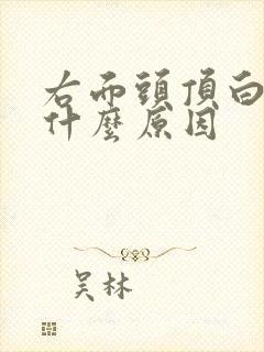 右面头顶白发多什么原因