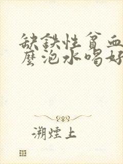 缺铁性贫血用什么泡水喝好