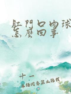 肛门口肉球出血怎么回事